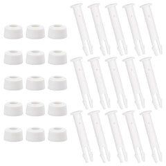 Pool Plastic Connecting Pins & Seal Replacement Parts - 15 Packs