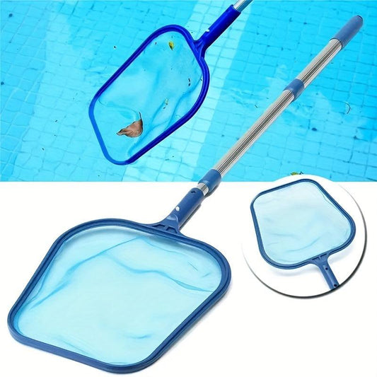 Pool Skimmer Net & Telescopic Pole Leaf Rake Mesh for Spa Pond Swimming Pool