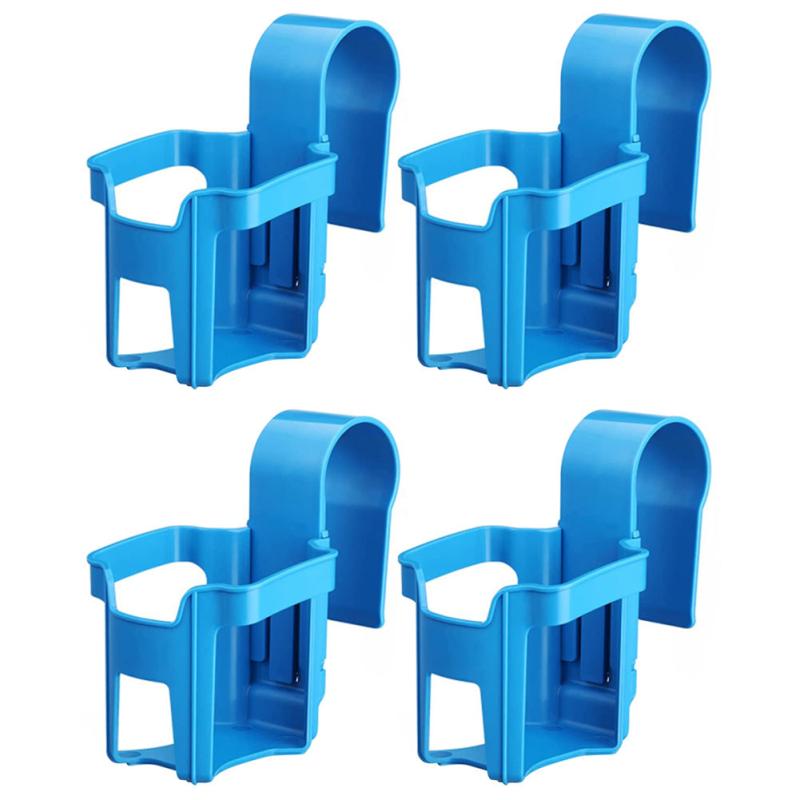 4pcs Water Cup Hanging Holder Hook Above Pool Side Beverage Beer Shelf
