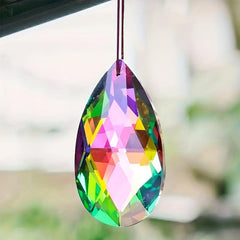 Crystal Waterdrops Pendant Hanging Prisms Beads Chrismas Decoration Suncatcher