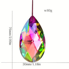 Crystal Waterdrops Pendant Hanging Prisms Beads Chrismas Decoration Suncatcher