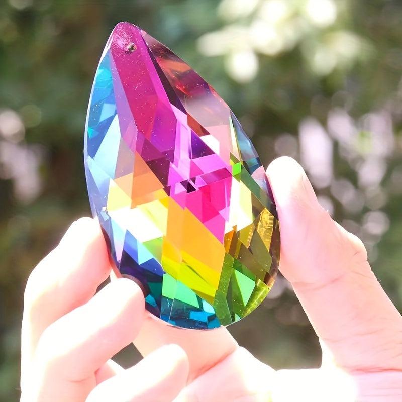 Crystal Waterdrops Pendant Hanging Prisms Beads Chrismas Decoration Suncatcher