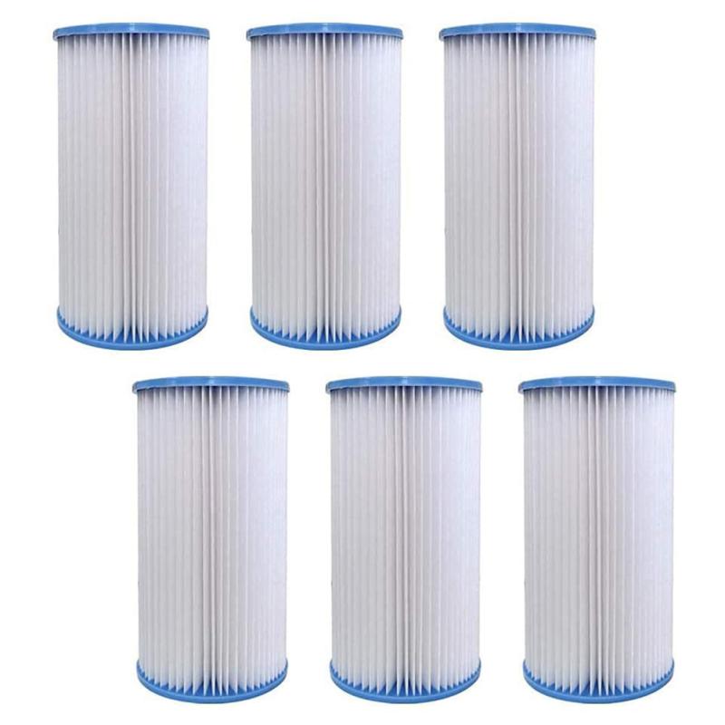 6pcs Pool Filter Replacement Cartridge Spa Pool Equipment