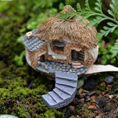 4pcs Resin Stairs Statue Fairy Garden Ornaments Bonsai Accessories