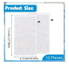 12pcs Pool Jet Vacuum Bag Leaf Debris Collection Bags Fine Mesh Replacement