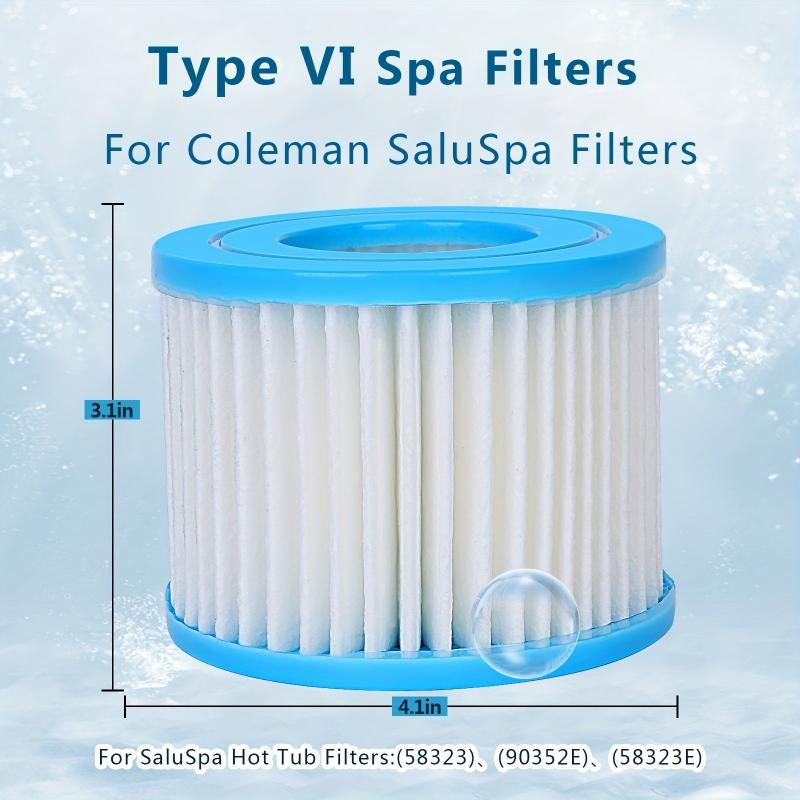 6pcs Saluspa Hot Tub Filters & Pool Accessories
