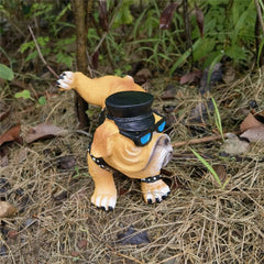 Dog Resin Outdoor Statue Garden Ornaments Decoration Micro Landscape