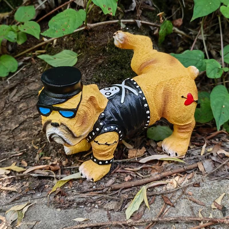 Dog Resin Outdoor Statue Garden Ornaments Decoration Micro Landscape