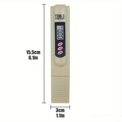 Water Tester LCD Display Accuracy Water Meter Drinking Water Aquariums RO System