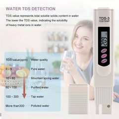 Water Tester LCD Display Accuracy Water Meter Drinking Water Aquariums RO System