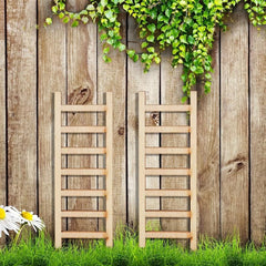 10pcs Mini Wooden Ladder Fairy Garden Dollhouse Decor DIY Craft Accessory