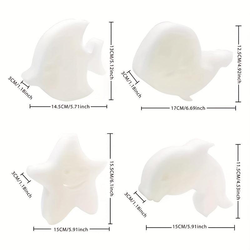 4-Piece High-Efficiency Absorbing Pool Sponges Set