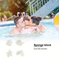 4-Piece High-Efficiency Absorbing Pool Sponges Set