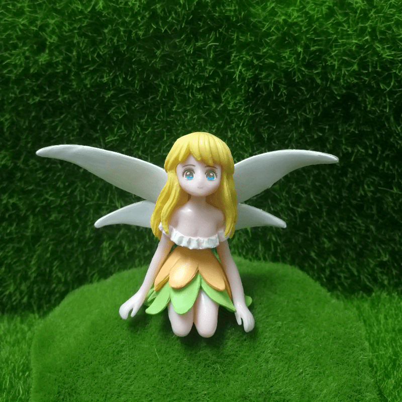 Flower Fairy Statue Landscape Decoration Doll House Accessory