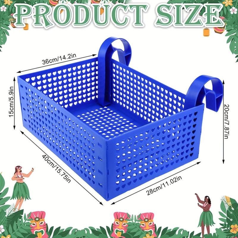 Poolside Storage Basket Pool Toy Basket Above Ground Pool Storage Basket