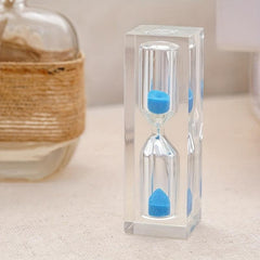 Vintage Acrylic Crystal Glue Hourglass Timer, 3-Minute Creative Safe Ornaments