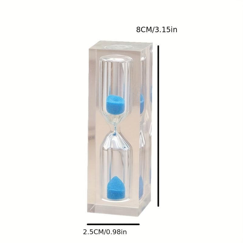 Vintage Acrylic Crystal Glue Hourglass Timer, 3-Minute Creative Safe Ornaments