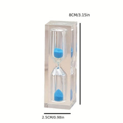 Vintage Acrylic Crystal Glue Hourglass Timer, 3-Minute Creative Safe Ornaments