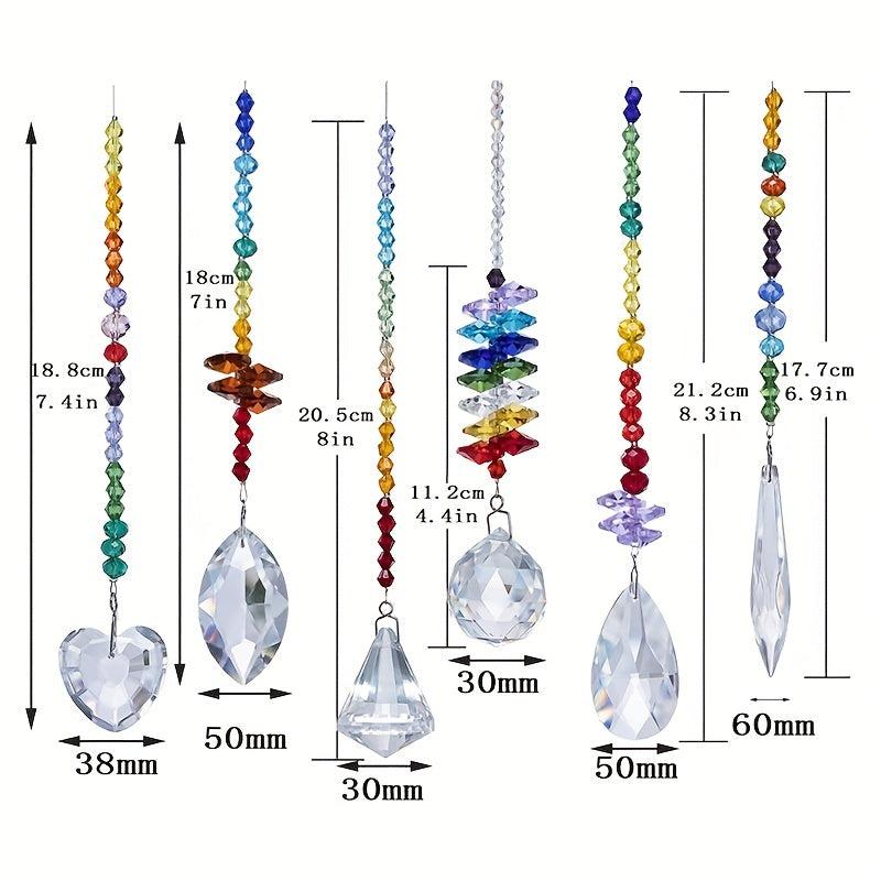 Colorful Glass Chandelier Suncatchers Prisms Hanging Ornament