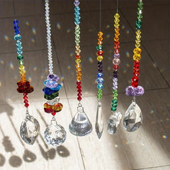 Colorful Glass Chandelier Suncatchers Prisms Hanging Ornament