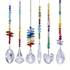 Colorful Glass Chandelier Suncatchers Prisms Hanging Ornament