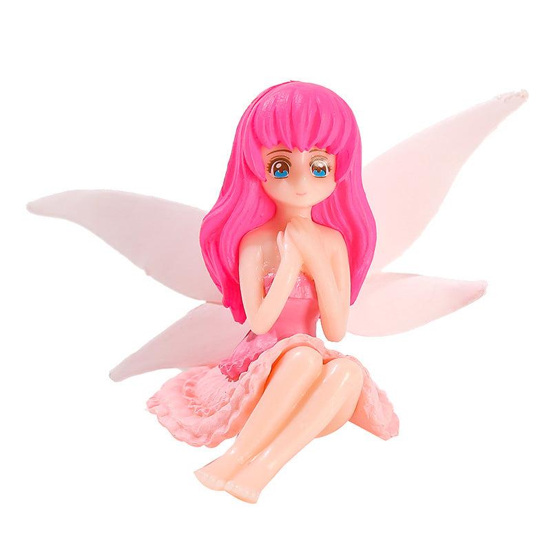 Set of 4 Flower Fairy Pixie Wings for Garden & Dollhouse
