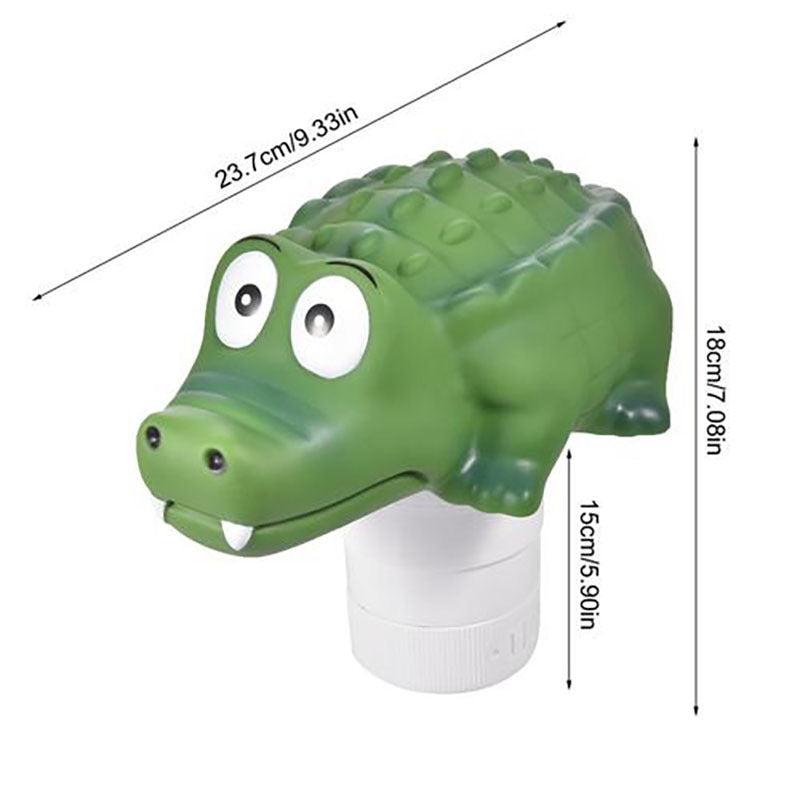 Floating Crocodile Chlorine Dispenser Swimming Pool Dosing Device