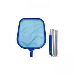 48 In 5 Section Leaf Skimmer & Aluminium Pole - Pool Rake Net for Debris Removal