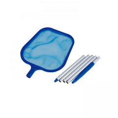 48 In 5 Section Leaf Skimmer & Aluminium Pole - Pool Rake Net for Debris Removal