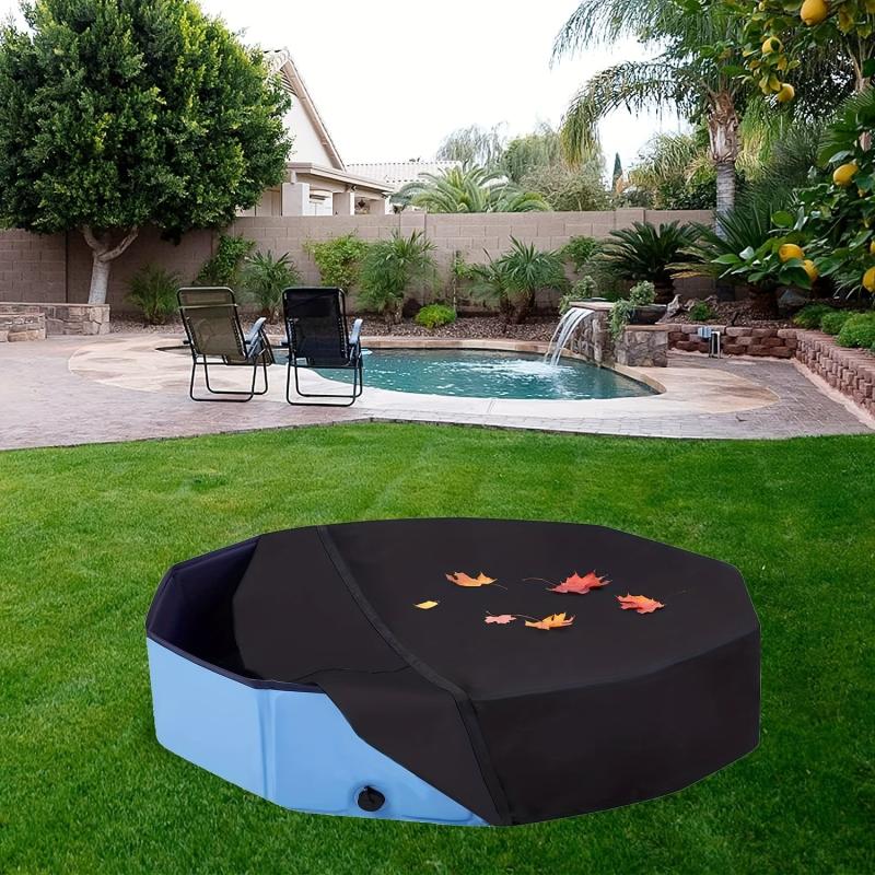 Foldable Dog Pet Bath Pool Cover Round Pool Collapsible Swimming Pool Cover