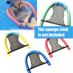 Inflatable Swimming Pool Chair Net Bag Mat Water Float Lounger