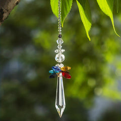 Crystal Sun Catcher Wind Chime Hanging Pendant Wedding Party Home Decoration Car