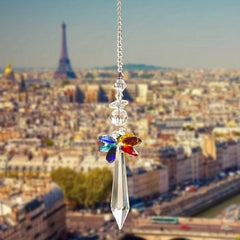 Crystal Sun Catcher Wind Chime Hanging Pendant Wedding Party Home Decoration Car