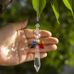 Crystal Sun Catcher Wind Chime Hanging Pendant Wedding Party Home Decoration Car