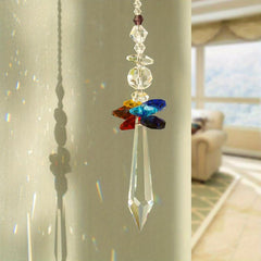 Crystal Sun Catcher Wind Chime Hanging Pendant Wedding Party Home Decoration Car