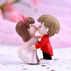 Marry Kissing Couple Ornaments Fairy Garden Decorations Set