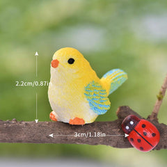 Cute Cartoon Bird Ornament for Home Decor