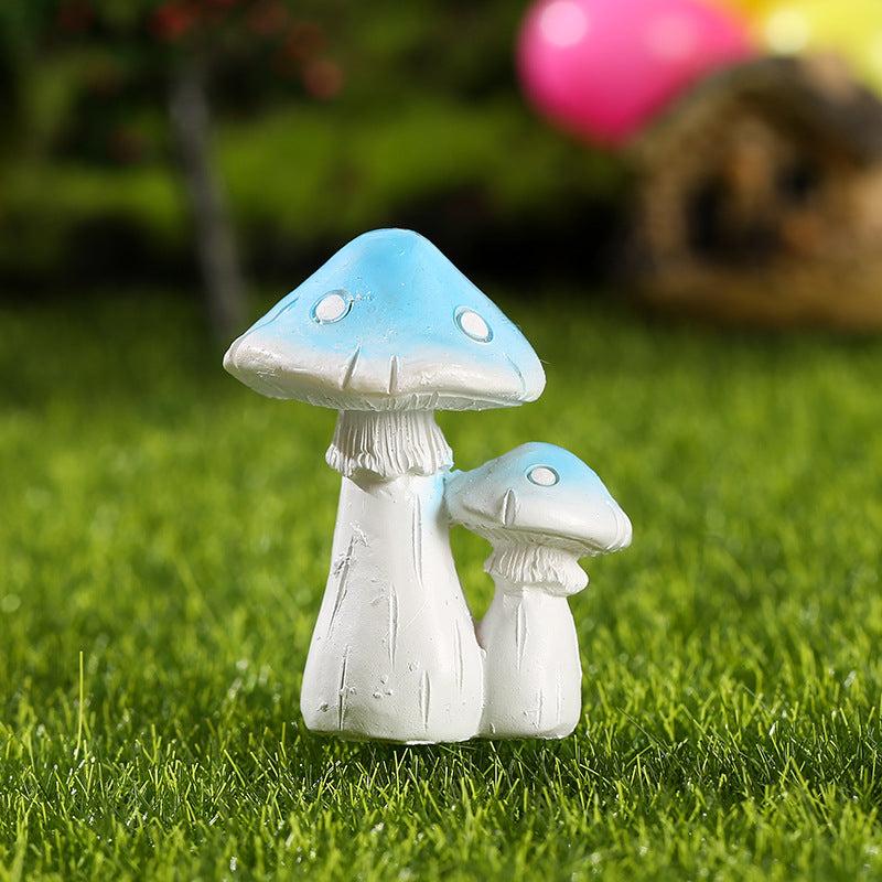 DIY Resin Mushrooms Garden Pot Figurines