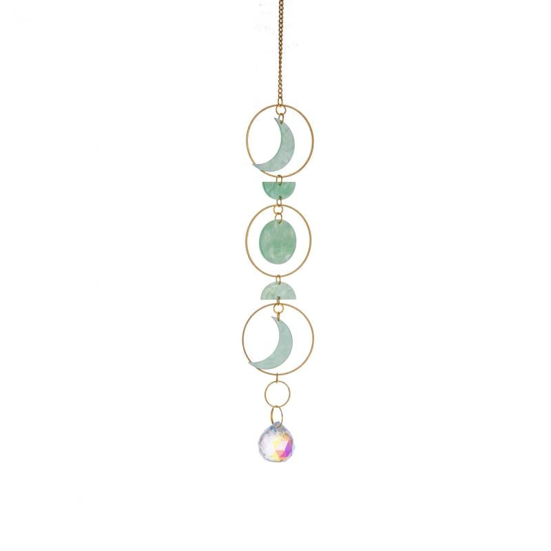 Shell Pattern Crystal Suncatcher for Window - Moon Decor Rainbow Maker