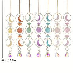 Shell Pattern Crystal Suncatcher for Window - Moon Decor Rainbow Maker