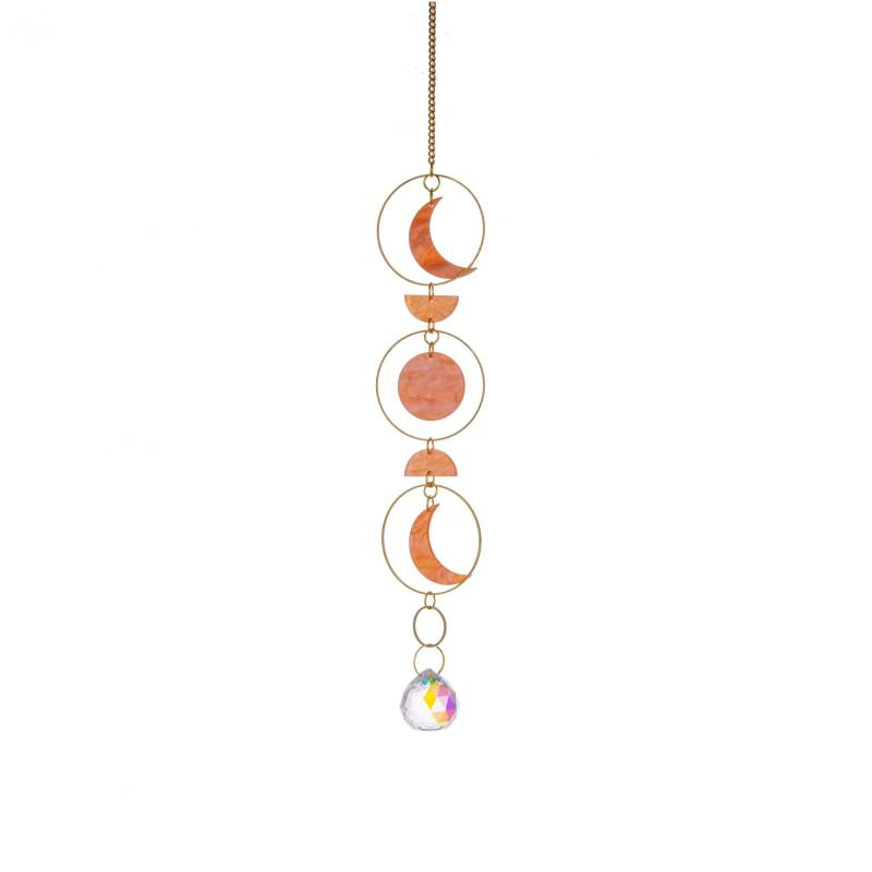 Shell Pattern Crystal Suncatcher for Window - Moon Decor Rainbow Maker