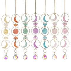 Shell Pattern Crystal Suncatcher for Window - Moon Decor Rainbow Maker