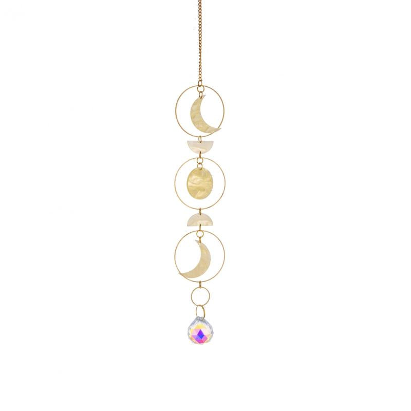 Shell Pattern Crystal Suncatcher for Window - Moon Decor Rainbow Maker