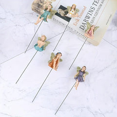 6pcs Flower Fairy Ornaments for Balcony/Patio Decor