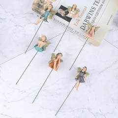 6pcs Flower Fairy Ornaments for Balcony/Patio Decor