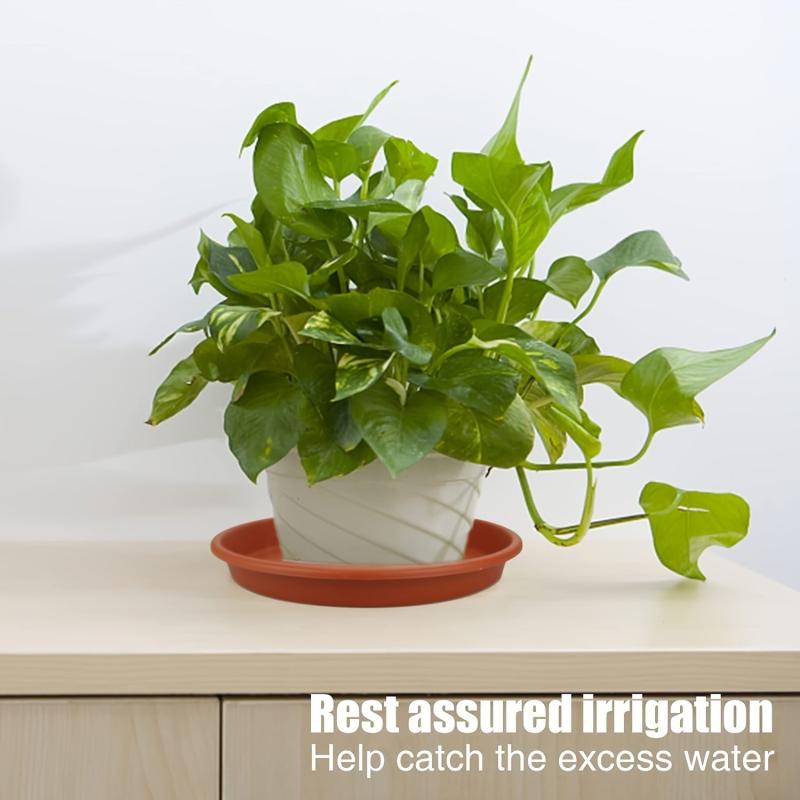 3pcs Terracotta Plastic Plant Saucer Plant Tray Flower Plant Pot Saucer