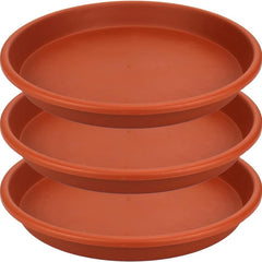 3pcs Terracotta Plastic Plant Saucer Plant Tray Flower Plant Pot Saucer