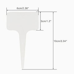 50pcs Plastic Plant Labels T-shaped Waterproof Tags