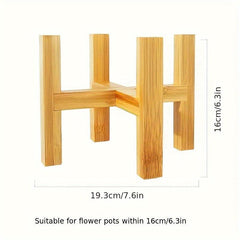 Bamboo Plant Rack Flower Rack Small Plant Pot