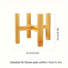 Bamboo Plant Rack Flower Rack Small Plant Pot